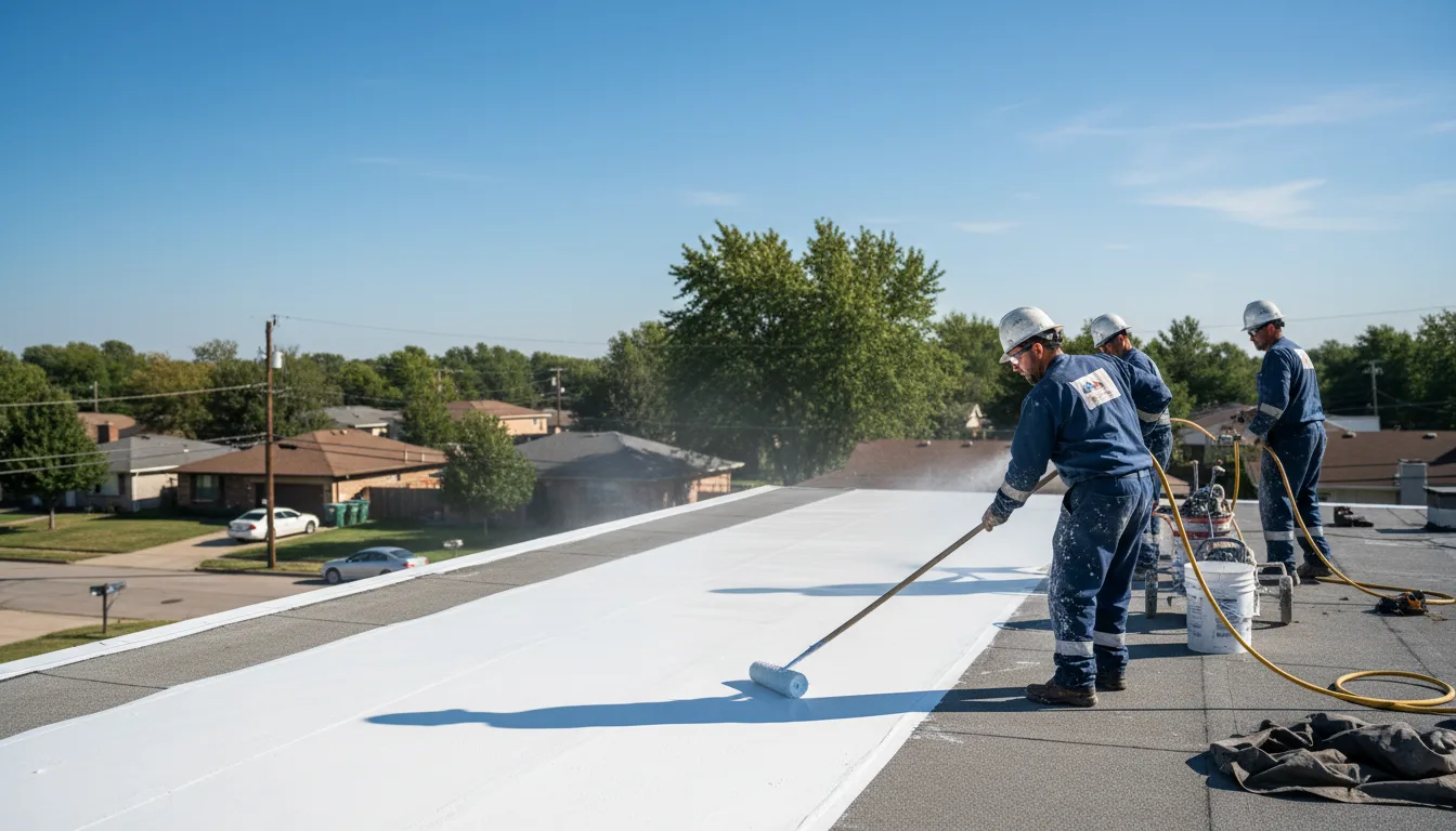 Commercial roof coating in Freeport, MN near me